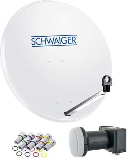 Schwaiger 714500 lichtgrijze 80 cm stalen schotel set