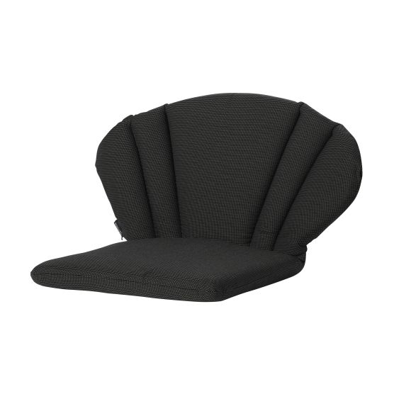 Madison Rib Black  91x70 Hoge Rug Kussen
