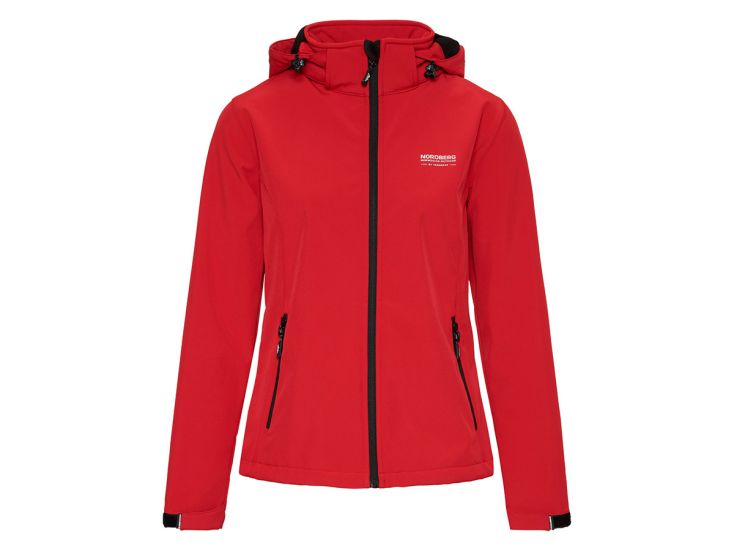 Nordberg Ingrida Red dames softshell jas