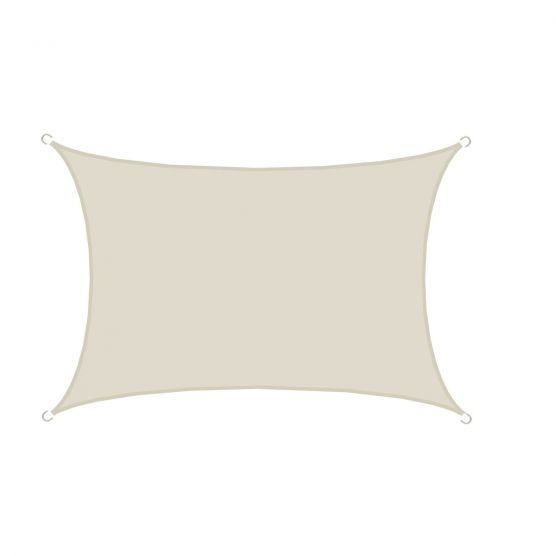 AMANKA 3x5 beige waterafstotende polyester schaduwdoek