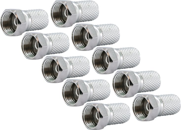 Schwaiger FST7510 7,5 mm set van 10 F-stekkers