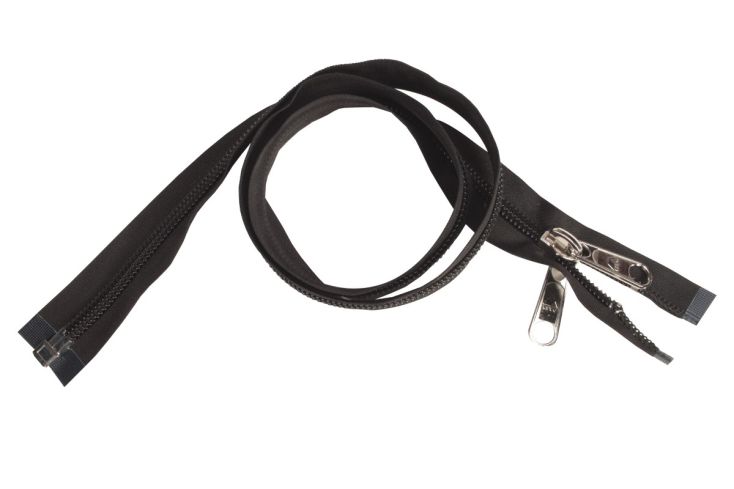 Esvo 10 mm 150 cm zwart deelbare rits