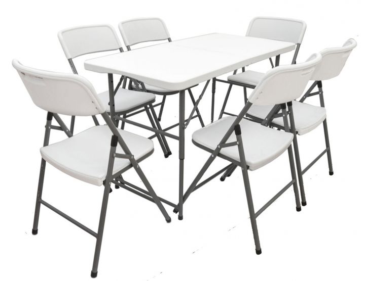 AMANKA 122x60 tuintafel met 6 stoelen