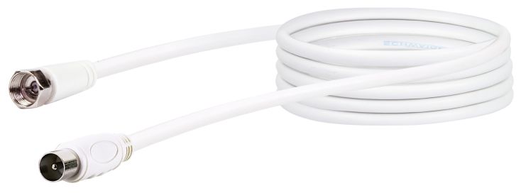 Schwaiger KVCK163 3 meter IEC witte antennekabel