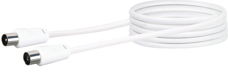 Schwaiger KVK230 3 meter IEC witte antenne aansluitkabel