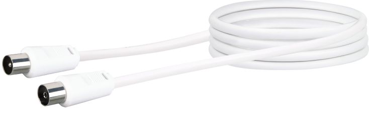 Schwaiger KVK15 1,5 meter IEC witte antenne aansluitkabel