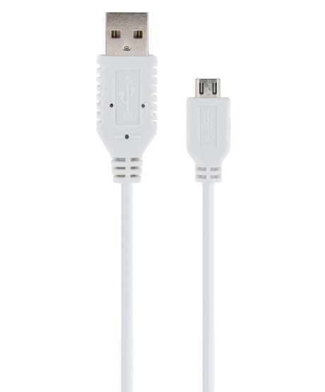 Schwaiger LK200M 2 meter witte Micro USB oplaadkabel