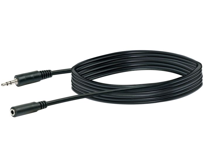 Schwaiger KHA4036 5 meter zwarte audio verlengkabel
