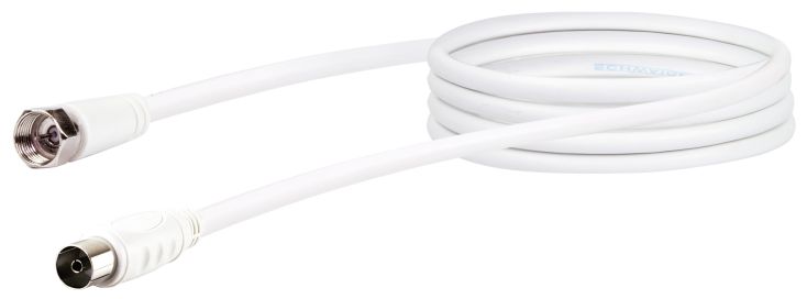 Schwaiger KVCK171 1,5 meter witte SAT antenne adapterkabel