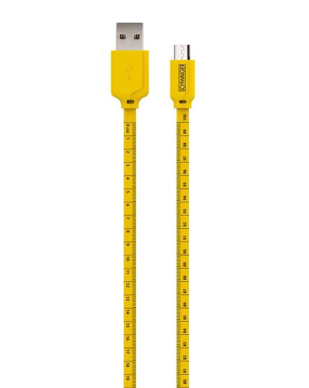 Schwaiger WKM10 gele Micro USB-Kabel