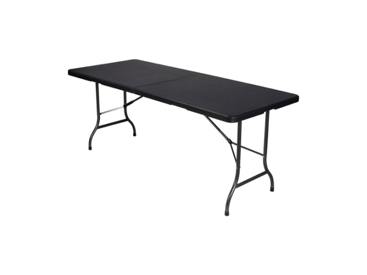 Perel 180 x 75 cm zwarte vouwtafel