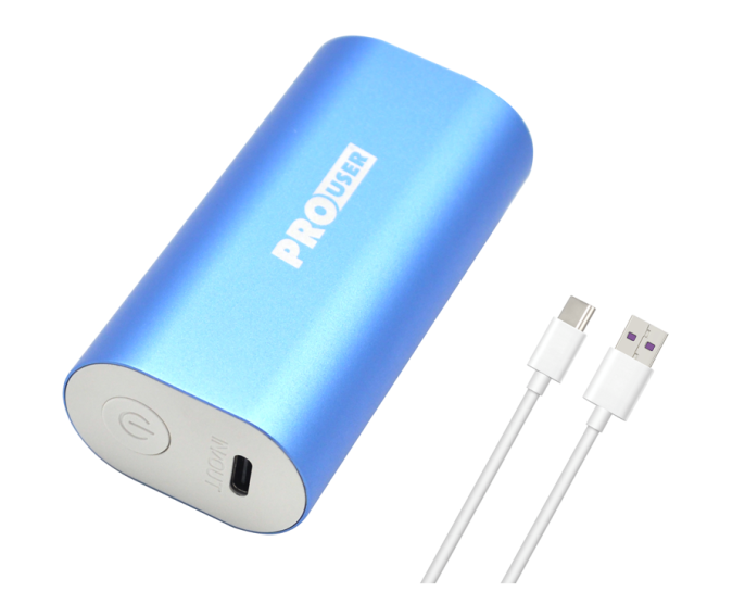 Pro-User 5000 mAh blauwe powerbank