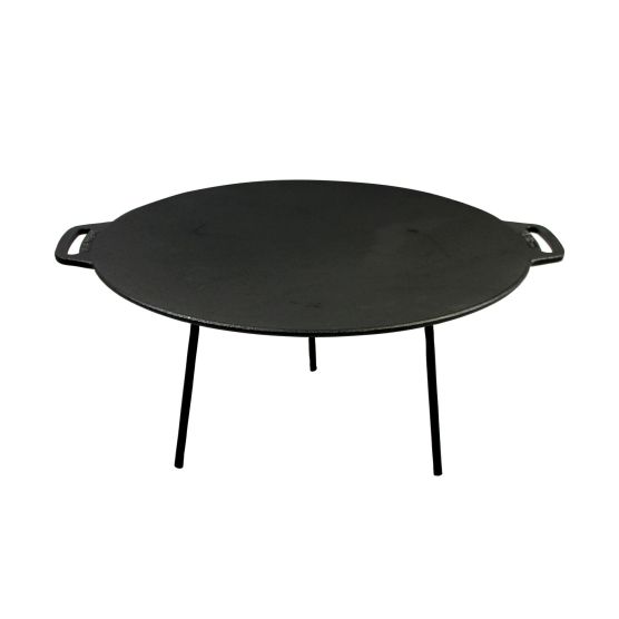 Valhal 44 cm gietijzeren bakplaat met pootjes