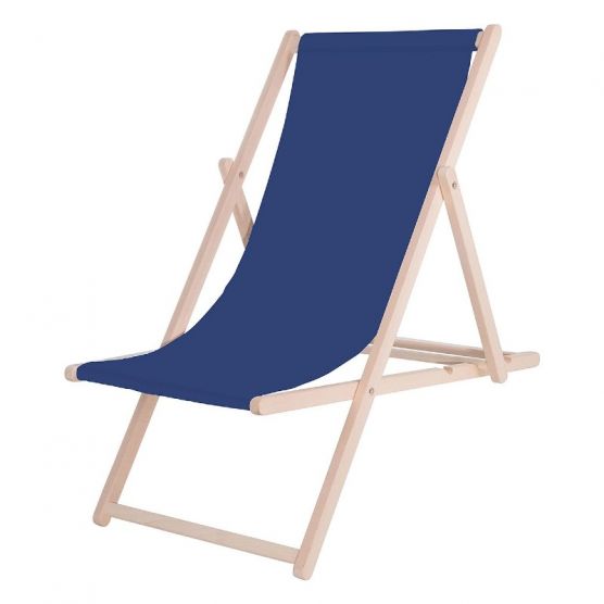 Platinet blauw inklapbare strandstoel
