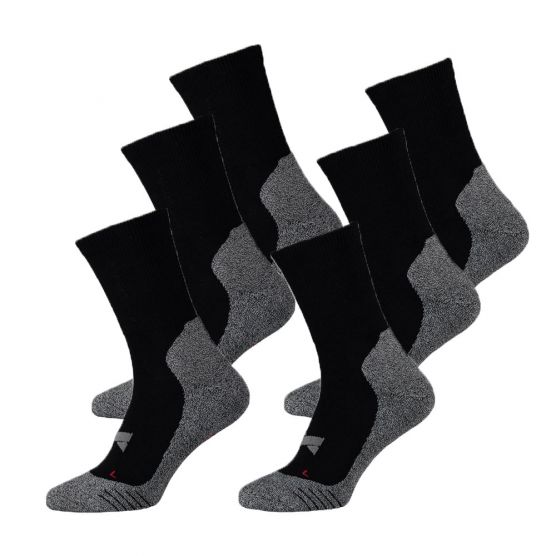 Xtreme 6 paar Multi Black hiking sokken