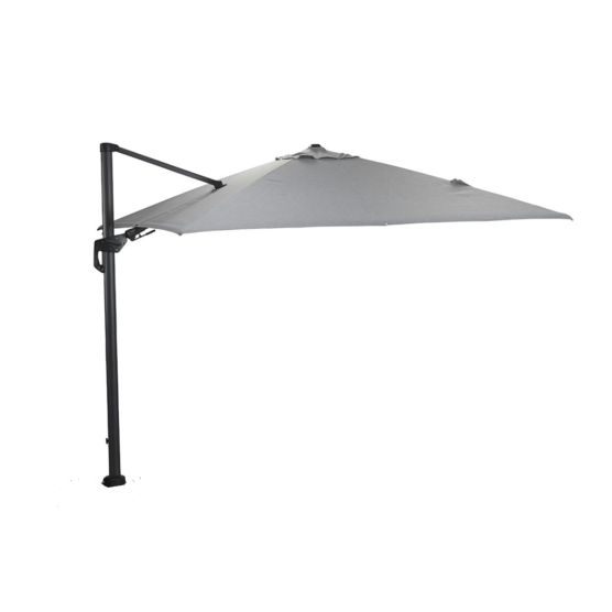 Garden Impressions Hawaii Deluxe lichtgrijze vierkante zweefparasol