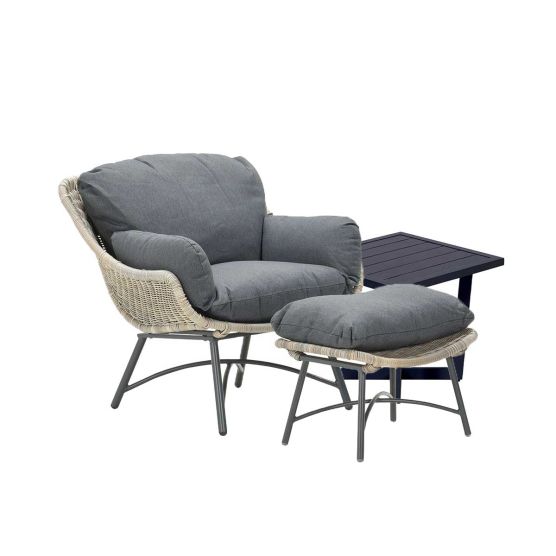Garden Impressions Selene Kent loungestoel met bijzettafel
