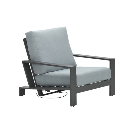 Garden Impressions Coba mint grijze verstelbare loungestoel