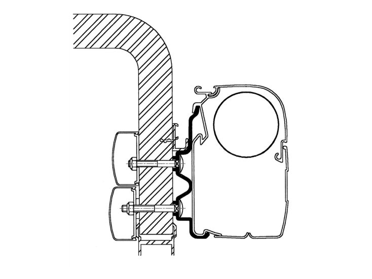 Thule Omnistor adapter 99 5500 Exsis/Hymercamp