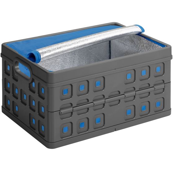 Sunware Square 32 liter vouwkrat met koeltas - Anthracite