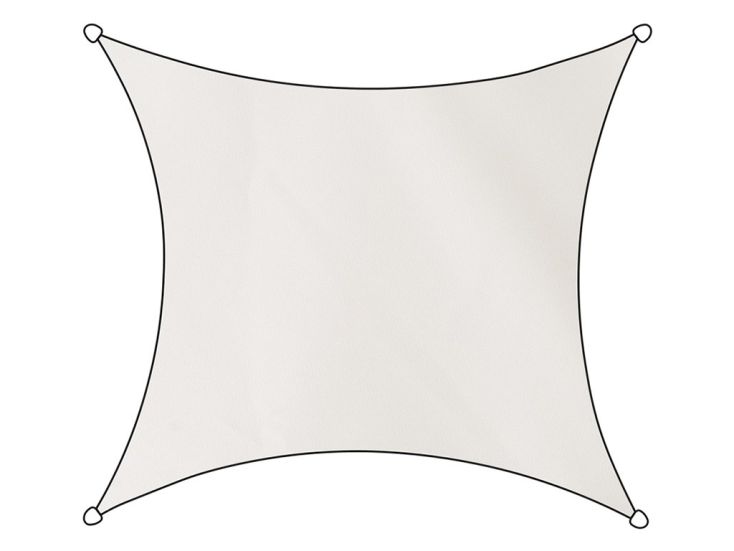 Livn Como vierkant polyester 5 x 5 meter schaduwdoek