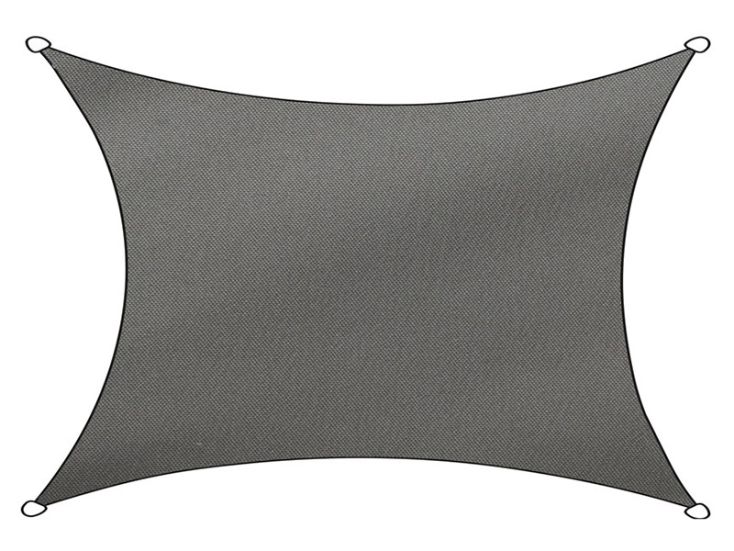 Livn Como rechthoek polyester 3 x 4 meter schaduwdoek