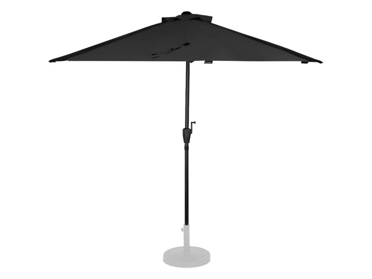 VONROC Magione 270 x 135 cm Premium parasol - Black