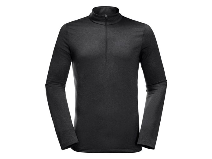 Jack Wolfskin Sky Thermal Half-Zip Black heren trui