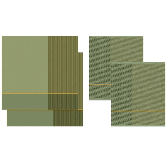 DDDDD Blend set van 2 theedoeken en 2 keukendoeken