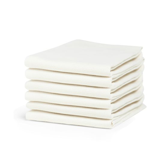 Cinderella Checkmaid 60 x 65 cm set van 6 theedoeken - White