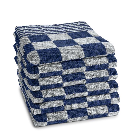DDDDD Barbeque 50 x 55 cm set van 6 keukendoeken - Dark Blue