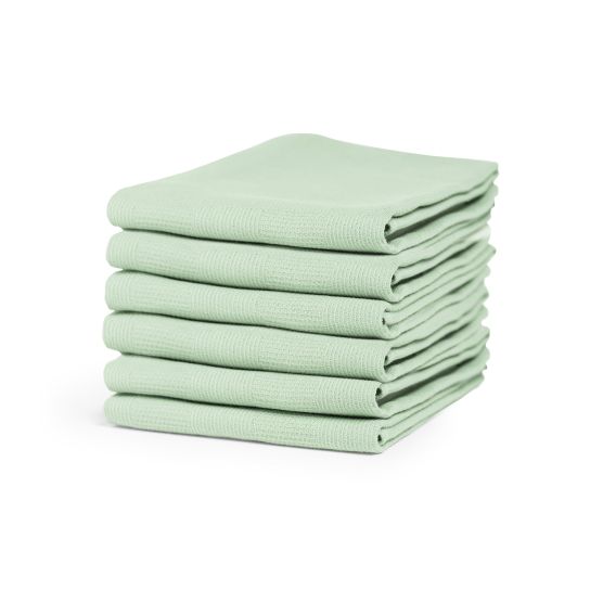 Cinderella Checkmaid 60 x 65 cm set van 6 theedoeken - Green