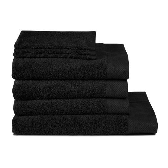Seahorse Pure 7-delige badtextiel set - Black