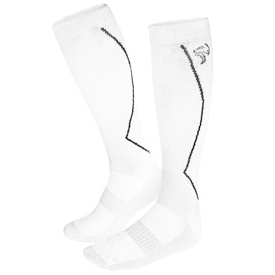 Black Snake Compression Fit Sport White hardloopsokken