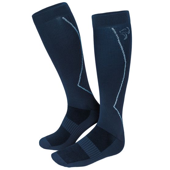 Black Snake Compression Fit Sport Blue hardloopsokken