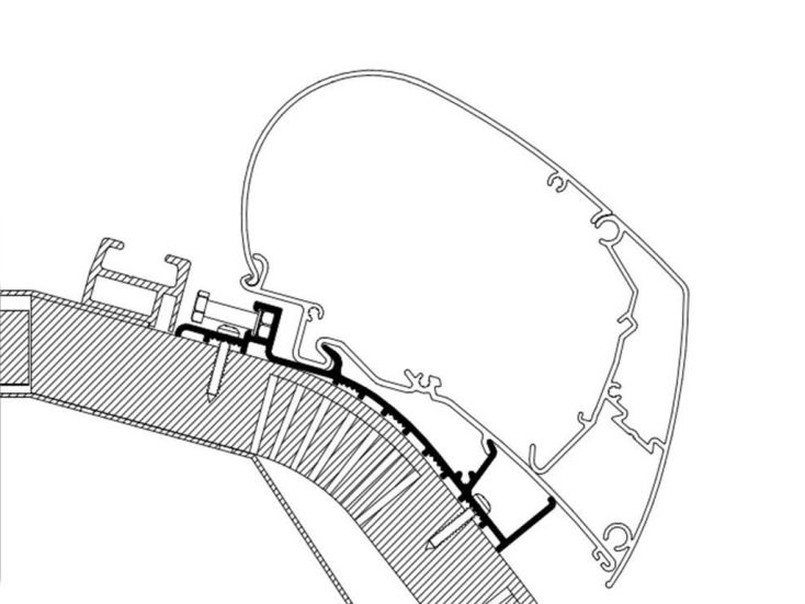 Thule Carthago vanaf 2014 serie 6 550 luifel adapter