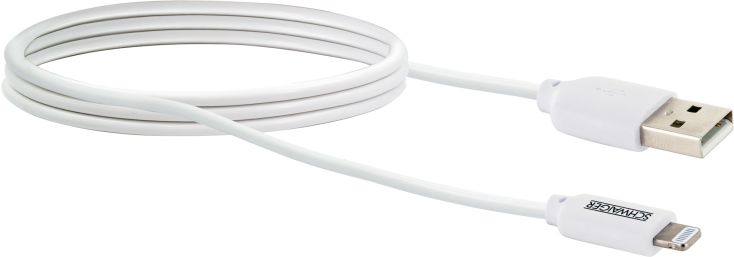 Schwaiger LKF200L 2 meter witte Apple Lightning Kabel