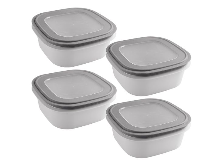 Sunware Sigma home 2,8 liter set van 4 vershouddozen - Grey