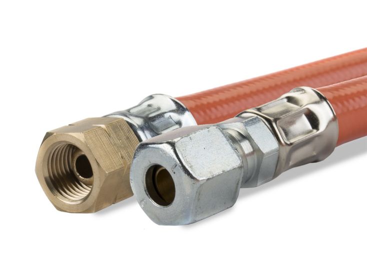 Gimeg 40 cm 1/4 inch links x 6/8 mm pvc gasslang