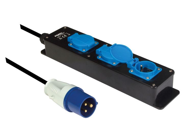 Perel 3-voudige CEE stekkerdoos - 3 Meter