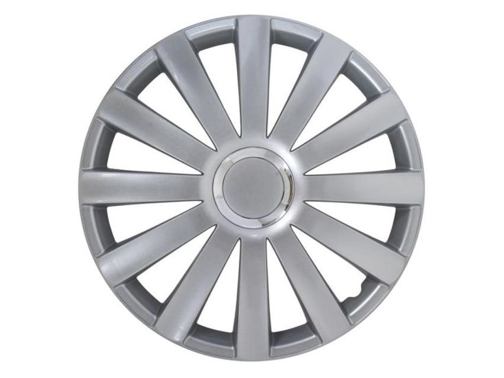 Autostyle Spyder 16 inch set van 4 wieldoppen - Grey