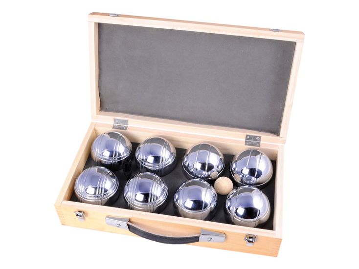 Buffalo metaal Jeu de Boules set in houten doos