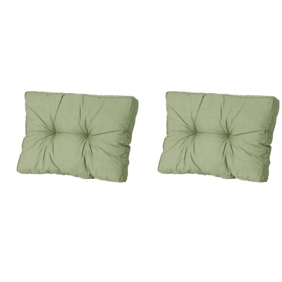 Madison Basic green Rugkussen - Set van 2