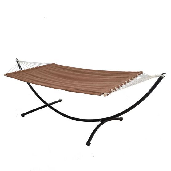 AMANKA 200 x 120 hangmat met frame - Brown