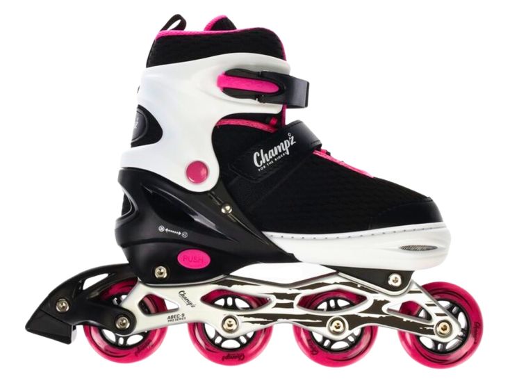 Champz Roze ABEC9 Semi-Softboot verstelbare inline skates