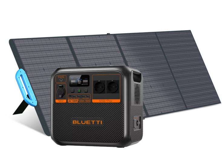 Bluetti AC180P met PV200 zonnepaneel