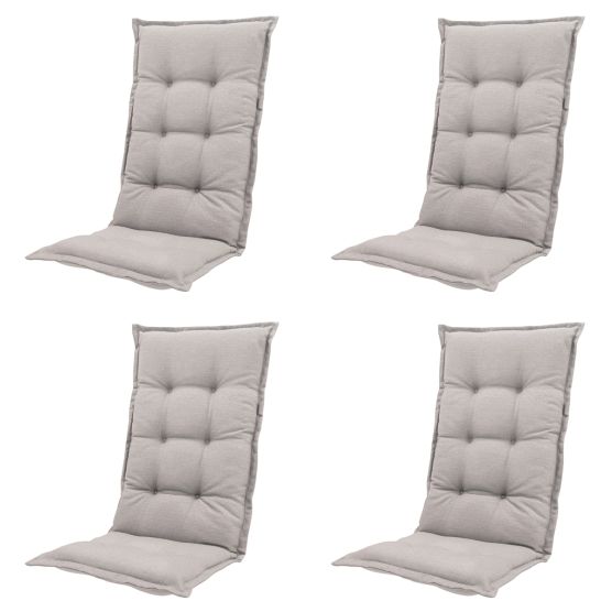 Madison Napels taupe Tuinstoelkussen - Set van 4