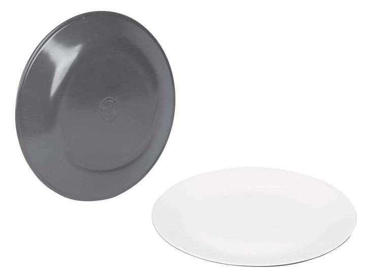 Bo-Camp Two-Tone set van 4 dinerborden - Grey