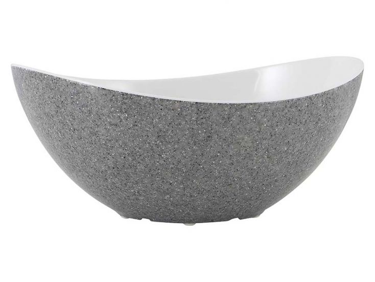 Gimex Solid Line Granite Grey saladeschaal