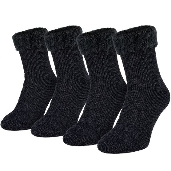 Black Snake Anthracite 2 Paar Dames Thermische Sokken